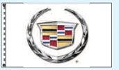 Standard Double Face Dealer Logo Spacewalker Flag (Cadillac)