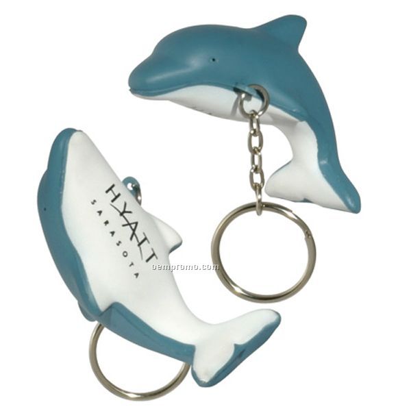 Dolphin Key Chain Squeeze Toy