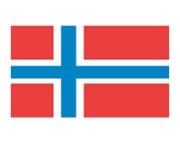 Flag Stock Temporary Tattoo - Norway Flag (2"X1.5")