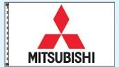 Standard Double Face Dealer Logo Spacewalker Flag (Mitsubishi)