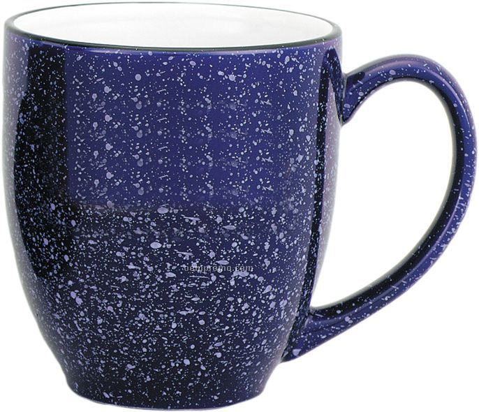 16 Oz. Speckled Bistro Mug - Color / White