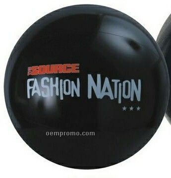 20" Inflatable Solid Black Beach Ball
