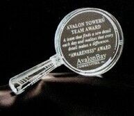 Acrylic Paperweight Up To 12 Square Inches / Magnifying Glass