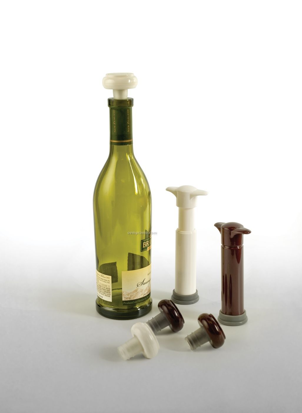 Boxed Vinovac Wine Saver System With Pump & Bottle Stoppers