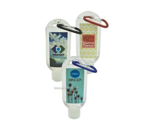 Care-a-tizer Hand Sanitizer W/ Carabiner & Label