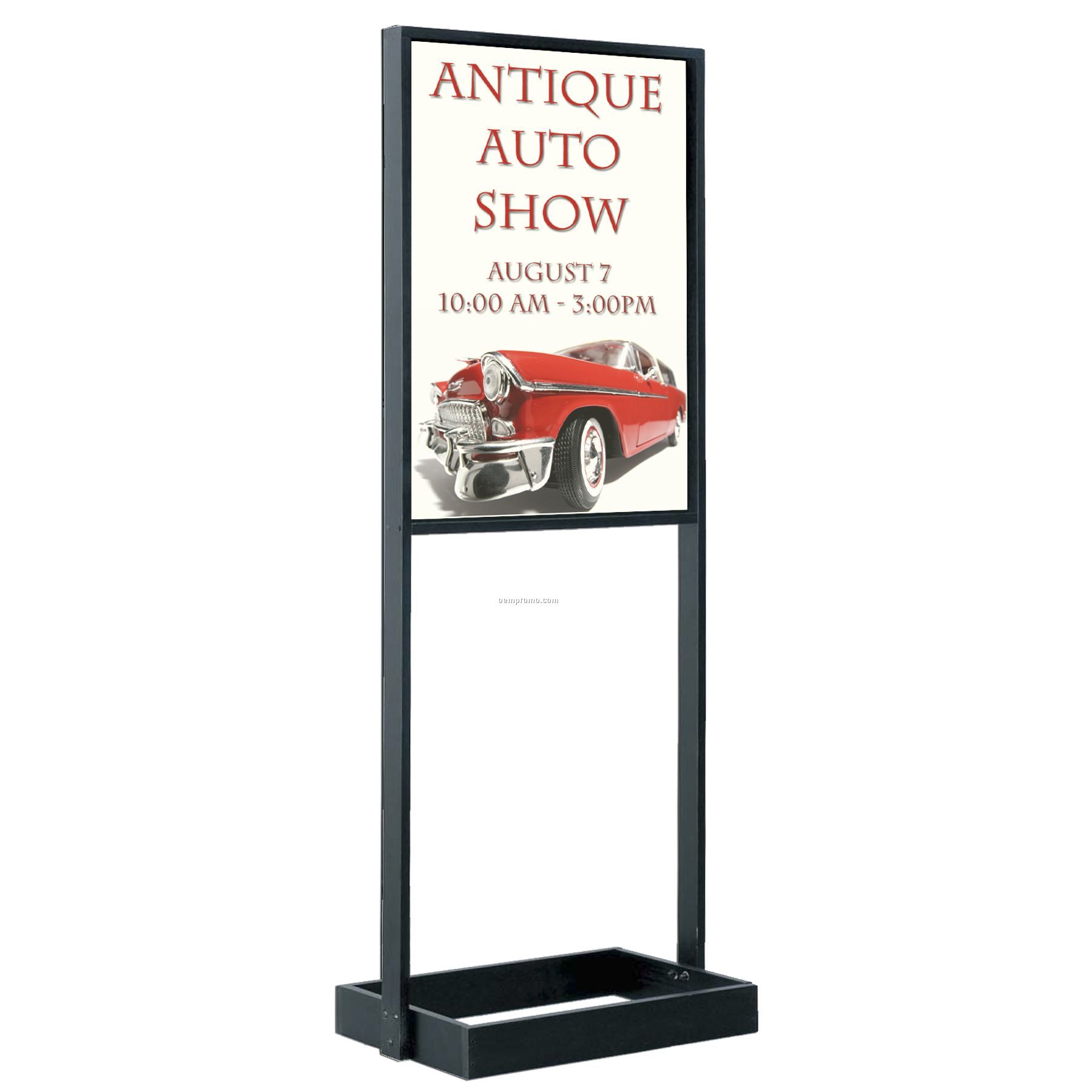 Free Standing Poster Holder Stand / Black Finish (63" High)