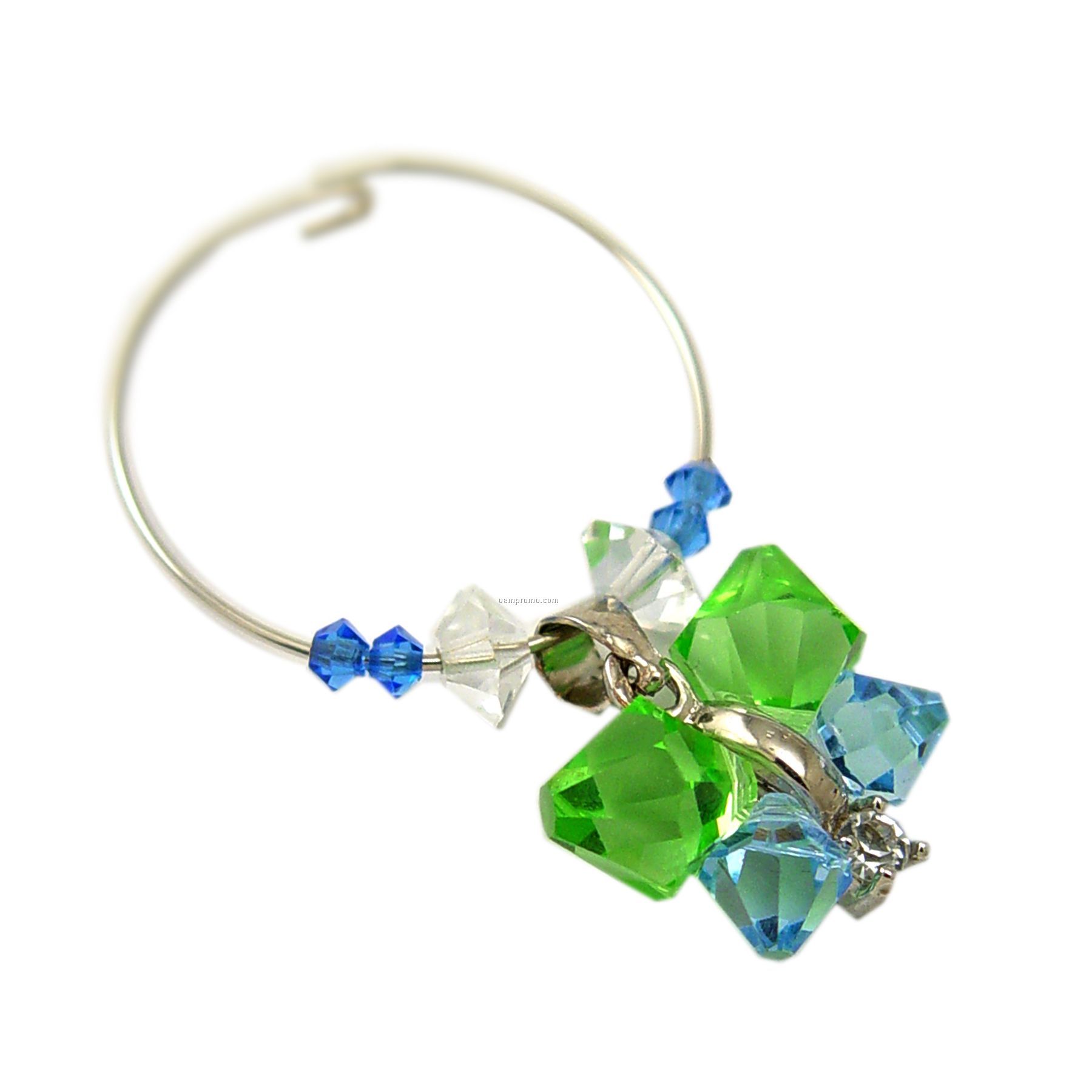 Glamorous - Green Butterfly Wine Charm