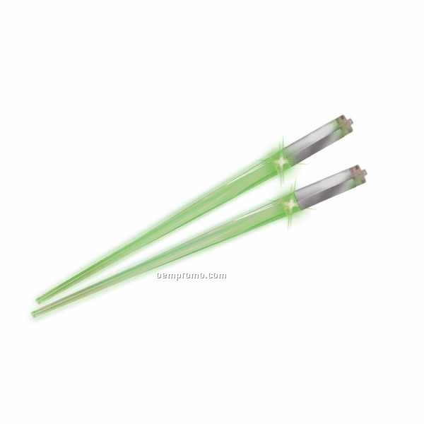 Green LED Light Up Chop Sticks