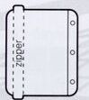 Zipper Portvelope W/ Metal Slide (10"X8")