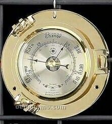 Brass Porthole Barometer (5 1/4")