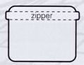Zipper Portvelope W/ Metal Slide (10 1/4"X8 1/2")