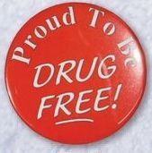 1-1/2" Stock Buttons (Proud To Be Drugs Free)