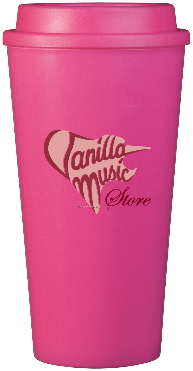 16 Oz. Pink Plastic Cup2go Cup