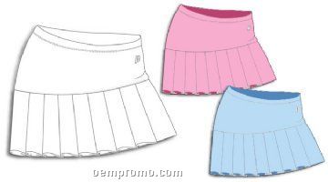 475264 Girl's Glw Pleated Tennis Skirt