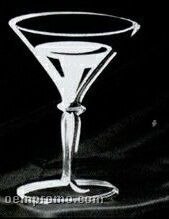 Acrylic Paperweight Up To 12 Square Inches / Martini Glass