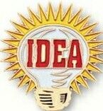 Bright Idea Light Bulb Stock Pin
