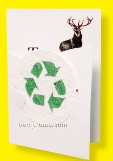 Floral Seed Paper Pop-out Booklet - Recycle Emblem