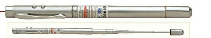 Telescope Red Laser Pointer Pen W/LED