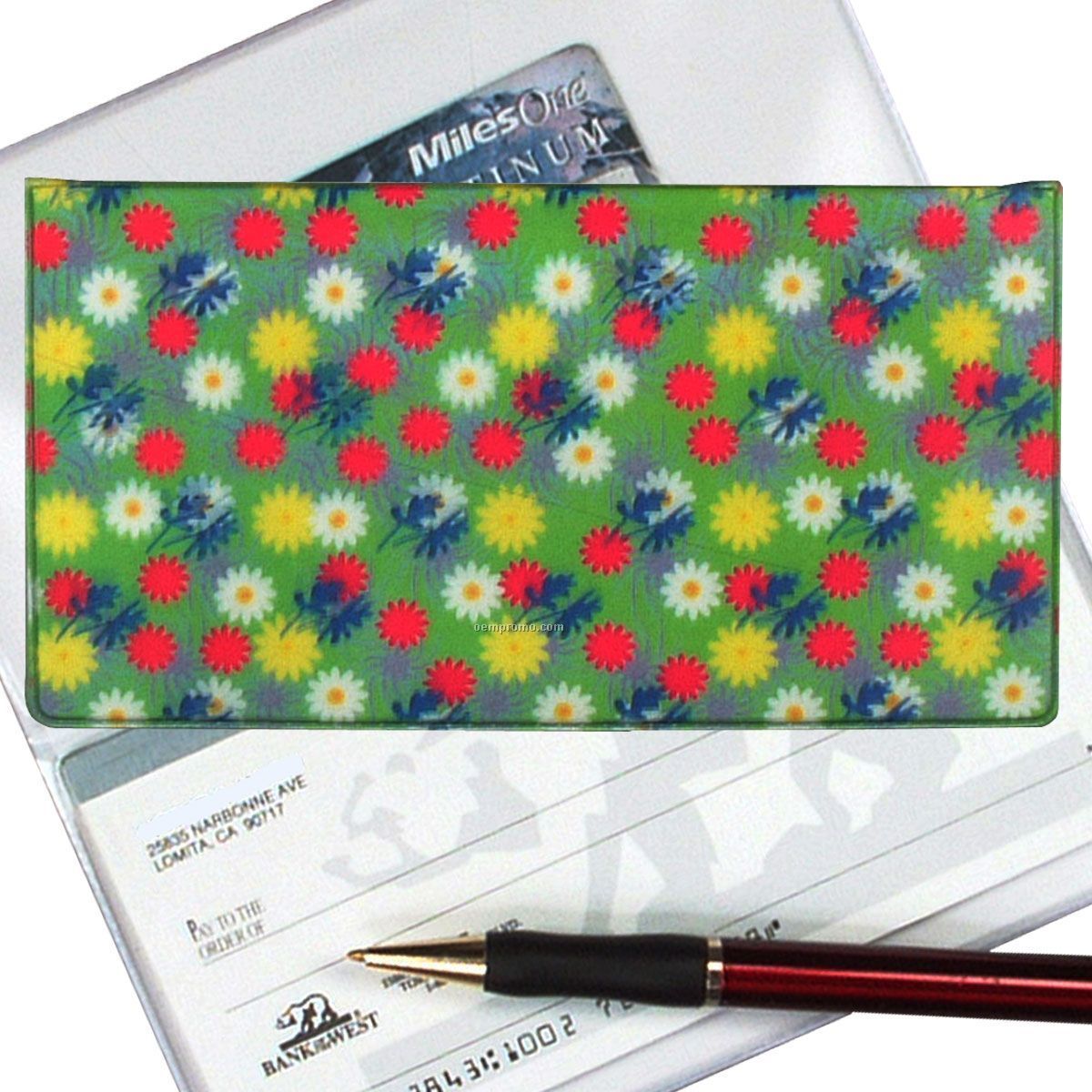 3d Lenticular Checkbook Cover (Daisies)