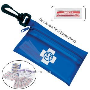On The Go First Aid Kit #2 W/ Triple Antibiotic Ointment & Vinyl Pouch