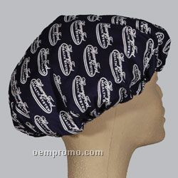 Bouffant Broadcloth Scrub Cap - Colors With Allover Imprint