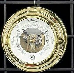Brass Porthole Barometer (6