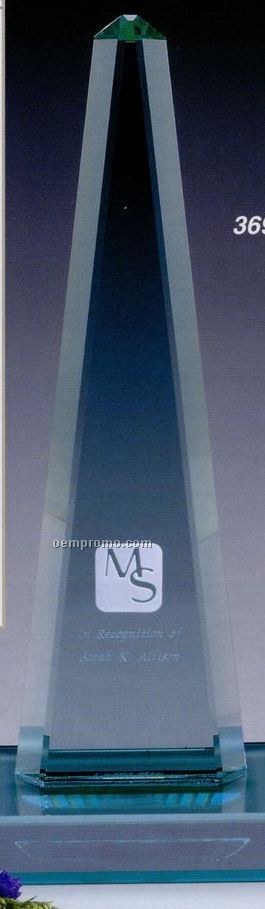 Jade Gallery Crystal Ashford Tower Award (11")