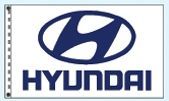 Standard Double Face Dealer Logo Spacewalker Flag (Hyundai)