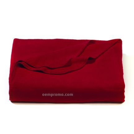 Wolfmark Red Bamboo Blanket