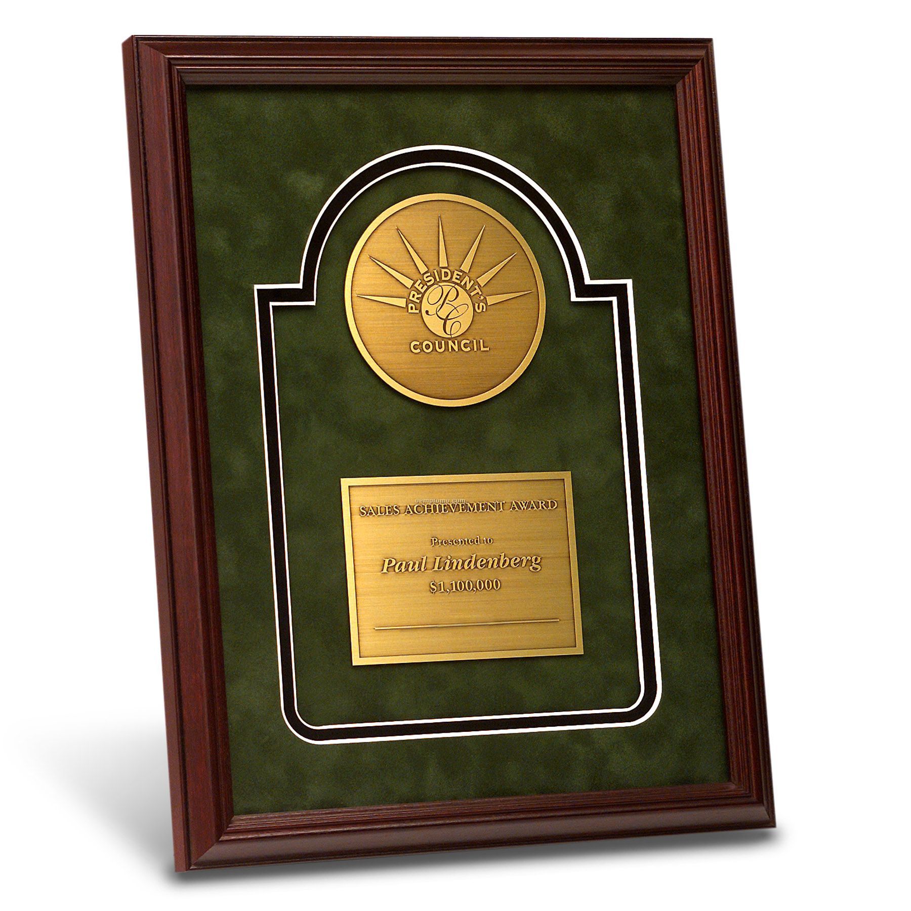 Framed Designer Matted Award (9