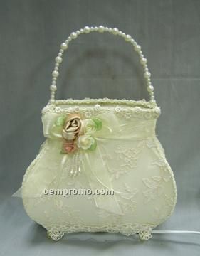 Lace-covered Handbag Table Lamp