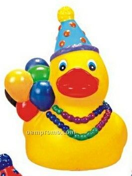 Rubber "Here For The Party" Duck