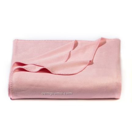 Wolfmark Pink Bamboo Blanket