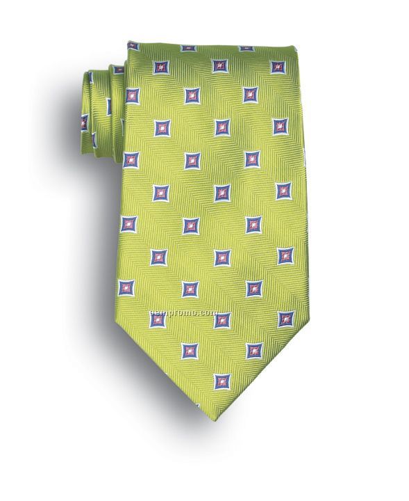 Wolfmark Vasari Polyester Tie - Lime Green