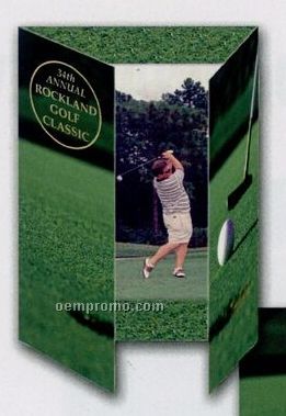 Blank Vertical Golf Gatefold Event Folder (5