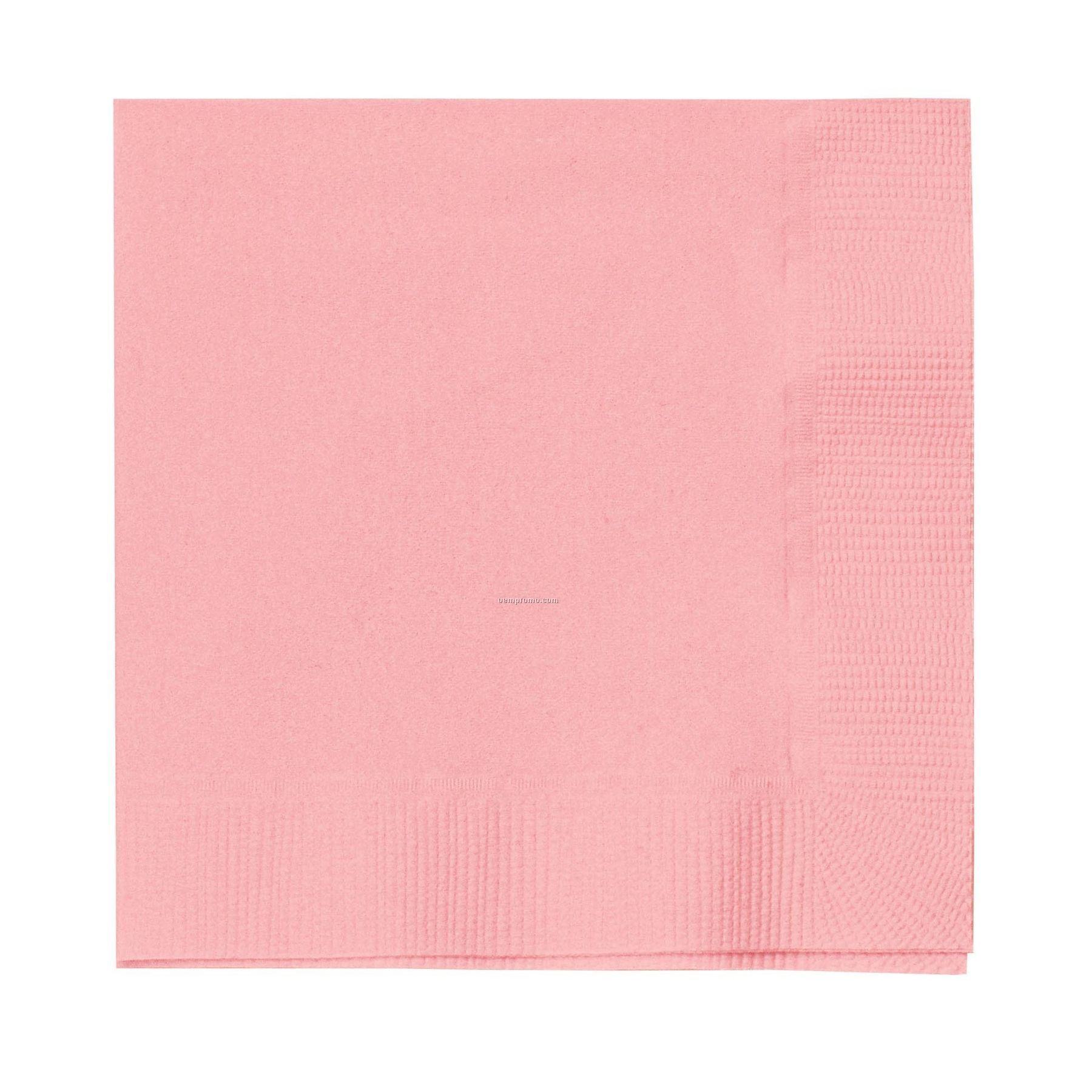 Colorware Classic Pink Dinner Napkins With 1/4 Fold
