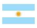 Flag Stock Temporary Tattoo - Argentina Flag (2"X1.5")