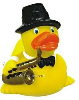 Rubber Jazz Musician Duck