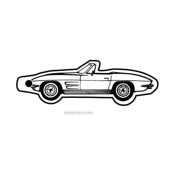 Stock Shape Collection Classic Corvette Convertible 1 Key Tag