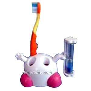 Toothbrush Holder With Sand Timer