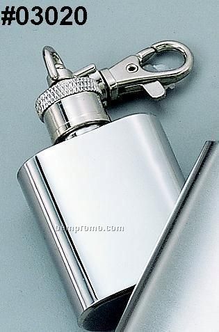 1 Oz. Stainless Steel Clip-on Flask