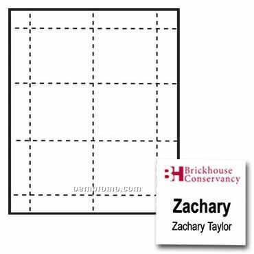 Classic Name Tag Paper Inserts - 2 Color (3"X3")