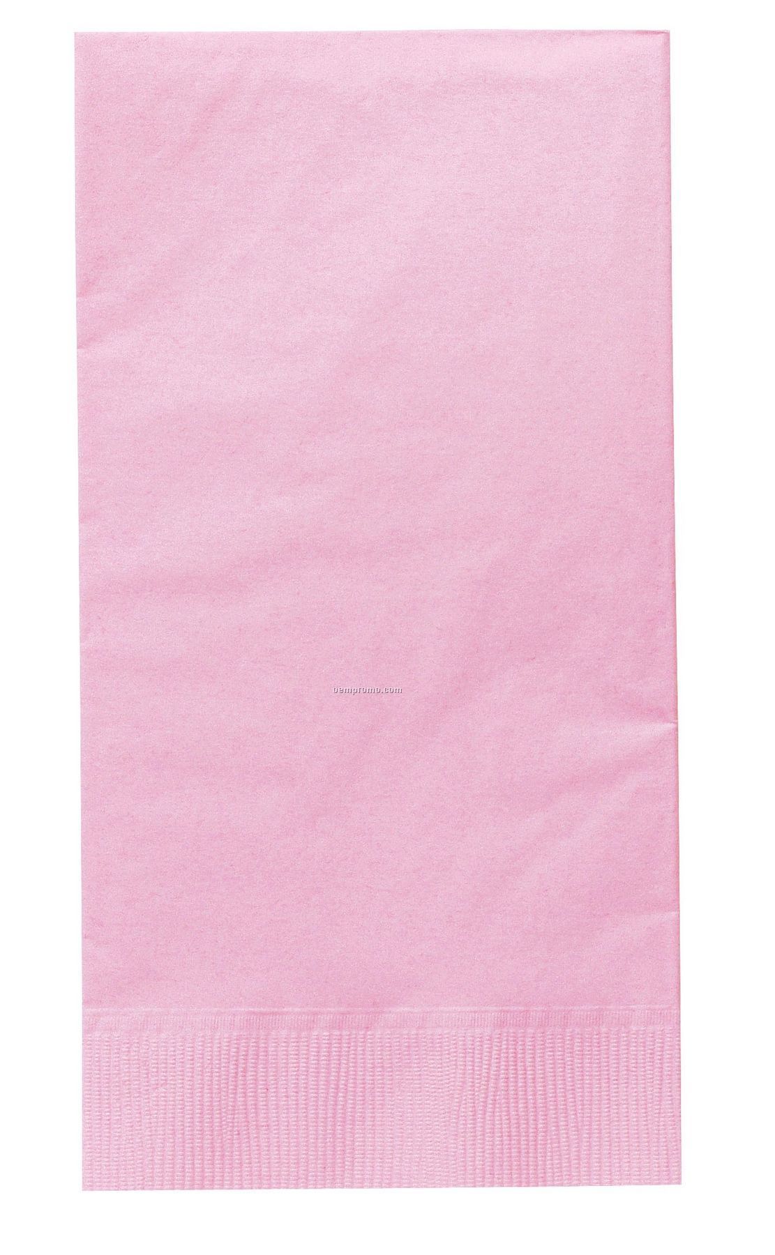 Colorware Classic Pink Dinner Napkins With 1/8 Fold