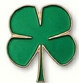 Four Leaf Clover Stock Pin