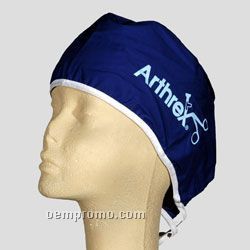 Tie-back Broadcloth Scrub Cap - Colors With Single Location Imprint