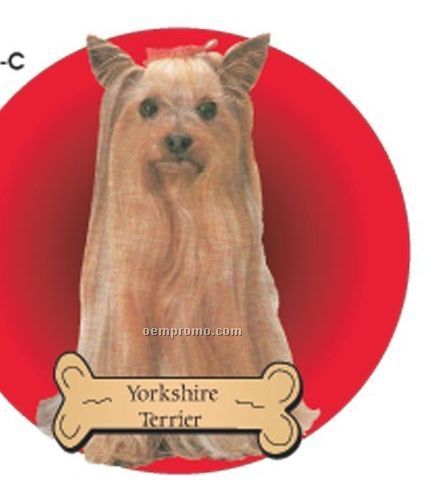 Yorkshire Terrier Dog Acrylic Coaster W/ Felt Back