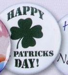 1-1/2" Round Stock Buttons (Saint Patrick's Day)