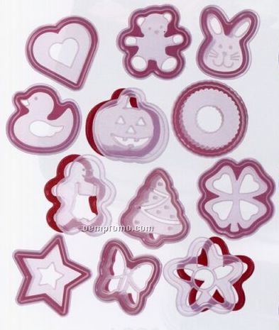 Baker's Cookie Cutters And Stencil Set