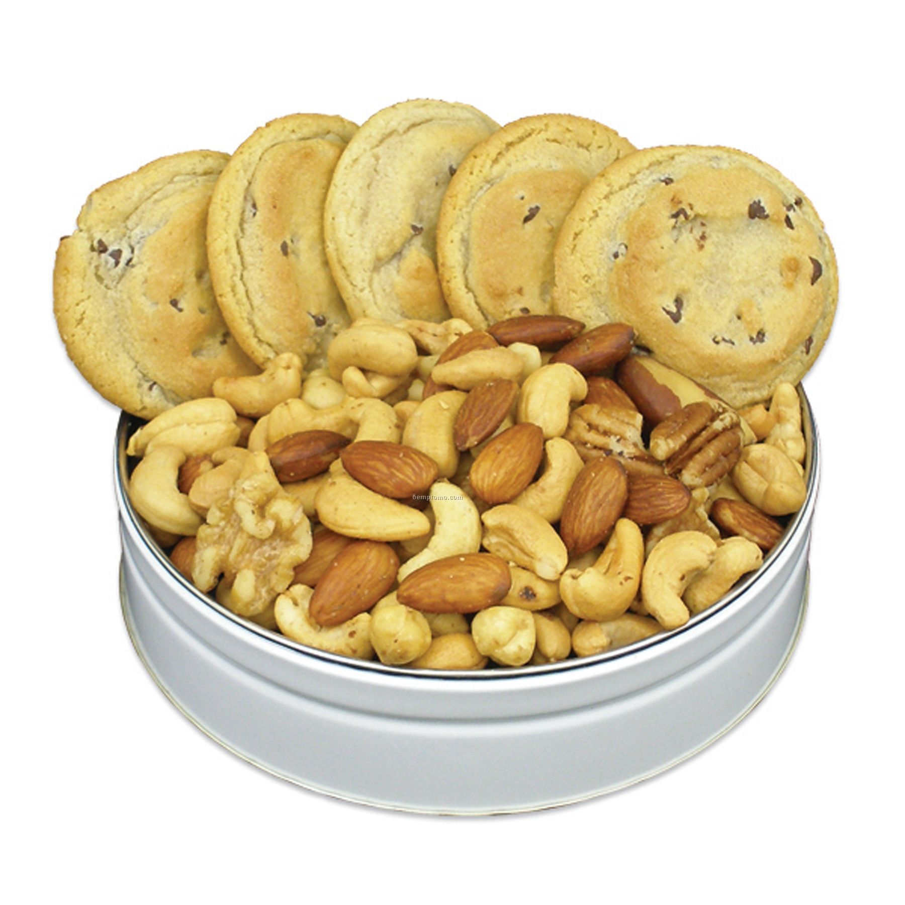 Cookie Nut Combos - 5 Chocolate Chip Cookies & Fancy Mixed Nuts (5 Oz.)