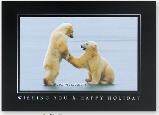 Greetings Holiday Card W/ Lined Envelope
